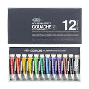 不透明水彩絵具 ガッシュ 12色セット G702