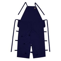 AX1203 [防炎胸付前掛ローハイドFネイビー]