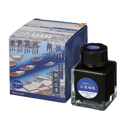 TACCIA（タッチア） 万年筆用インク染料 浮世絵シリーズ 40ml 広重 瑠璃 TFPI-WD42-10