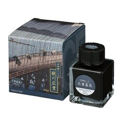 TACCIA（タッチア） 万年筆用インク染料 浮世絵シリーズ 40ml 広重 藍鼠 TFPI-WD42-12