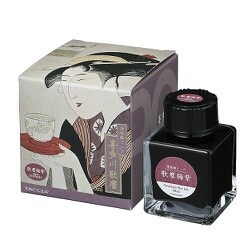 TACCIA（タッチア） 万年筆用インク染料 浮世絵シリーズ 40ml 歌麿 梅紫 TFPI-WD42-16