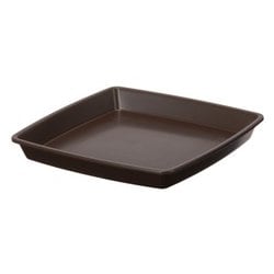 クラフトスクエアプレート 25型 ダークブラウン