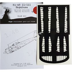 48013 Ki-43 II/III 隼2/3型用 ハセガワ用 [1/48スケール 動翼部マスキングシート]