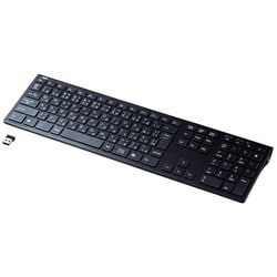 ワイヤレスキーボード 無線 ワイヤレス パソコン キーボード 薄型 テンキーあり パンタグラフ 乾電池 Windows 日本語配列 ブラック SKB-WL33BK