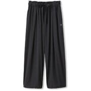 ヨギークロスワイドパンツ YOGI CLOTH WIDE PANTS DC40100 （WK）ウォッシュブラック Mサイズ [フィットネス レディース]