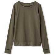 ピーチスキンロングスリーブトップ PEACH SKIN L/S TOP DC50117 （KO）ブラックオリーブ Mサイズ [アウトドア カットソー レディース]