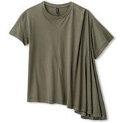 アシンメトリータックティー ASYMMETRY TUCK TEE DC50119 （OL）オリーブ Mサイズ [フィットネス レディース]