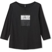 3/4グラフィックティー 3/4 GRAPHIC TEE DC70112 （WK）ウォッシュブラック Lサイズ [アウトドア カットソー レディース]