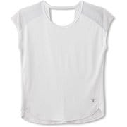 ベントチュールティー VENT TULLE TEE DC50128 （IH）アイスグレー Mサイズ [フィットネス レディース]