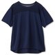 ショートスリーブベントチュールティー S/S VENT TULLE TEE DC50129 （DN）ダークネイビー Mサイズ [フィットネス レディース]