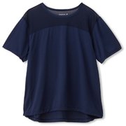 ショートスリーブベントチュールティー S/S VENT TULLE TEE DC50129 （DN）ダークネイビー Mサイズ [フィットネス レディース]