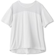 ショートスリーブベントチュールティー S/S VENT TULLE TEE DC50129 （IH）アイスグレー Mサイズ [フィットネス レディース]