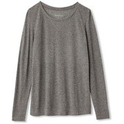 ノンストレスロングスリーブティー NON STRESS L/S TEE DA70104 （CH）チャコール Mサイズ [フィットネス ヨガ シャツ レディース]