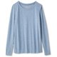 ノンストレスロングスリーブティー NON STRESS L/S TEE DA70104 （UD）クラウドブルー Lサイズ [フィットネス ヨガ シャツ レディース]