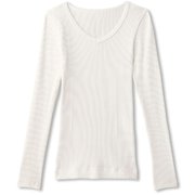 リブイットアップロングスリーブトップ RIB IT UP L-SLEEVE TOP DA10107 （JW）ジャスミンホワイト Lサイズ [フィットネス トップス レディース]