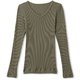 リブイットアップロングスリーブトップ RIB IT UP L-SLEEVE TOP DA10107 （OV）オリーブドラブ Mサイズ [フィットネス トップス レディース]