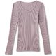リブイットアップロングスリーブトップ RIB IT UP L-SLEEVE TOP DA10107 （RY）ローズグレー Mサイズ [フィットネス トップス レディース]