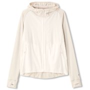 オールデイアクティブハイブリッドフーディー ADAYACT HYBRID HOODIE DC50111 （JH）ジャスミンホワイト×ホワイトベージュ Lサイズ [コンディショニングウェア レディース]