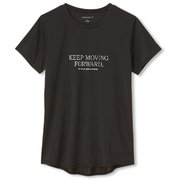 ヘザーグラフィックティー HEATHER GRAPHIC TEE DC70105 （K）ブラック Lサイズ [アウトドア カットソー レディース]