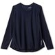 パネルジャカードロングスリーブティー PANEL JACQUARD L/S TEE DC70109 （DN）ダークネイビー Lサイズ [アウトドア カットソー レディース]