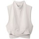 ダンスキン アロンジェモックネックトップ ALLONGE MOCKNECK TOP DC10110 （MY）ミストグレー Lサイズ [フィットネス ヨガ カップ付きシャツ レディース]