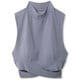 ダンスキン アロンジェモックネックトップ ALLONGE MOCKNECK TOP DC10110 （TW）トワイライトグレー Lサイズ [フィットネス ヨガ カップ付きシャツ レディース]