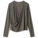 ダンスキン アロンジェラップカーディガン ALLONGE WRAP CARDIGAN DC50115 （KO）ブラックオリーブ Mサイズ [アウトドア カットソー レディース]
