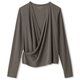 ダンスキン アロンジェラップカーディガン ALLONGE WRAP CARDIGAN DC50115 （KO）ブラックオリーブ Lサイズ [アウトドア カットソー レディース]