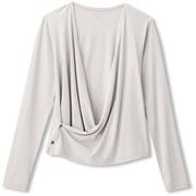 ダンスキン アロンジェラップカーディガン ALLONGE WRAP CARDIGAN DC50115 （MY）ミストグレー Mサイズ [フィットネス トップス レディース]