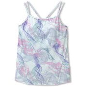 ダンスキン アロンジェプリントキャミソール DANSKIN ALLONGE PRINT CAMISOLE DC10111P アイシーライラック(LI) Lサイズ [フィットネス ヨガ カップ付きシャツ レディース]