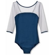 ダンスキンショートスリーブレオタード DANSKIN S/S LEOTARD DA10102 （EP）ディープブルー Mサイズ [フィットネス レディース]