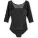 ダンスキンショートスリーブレオタード DANSKIN S/S LEOTARD DA10102 （K）ブラック Sサイズ [フィットネス レディース]