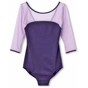 ダンスキンショートスリーブレオタード DANSKIN S/S LEOTARD DA10102 （V）バイオレット Sサイズ [フィットネス レディース]