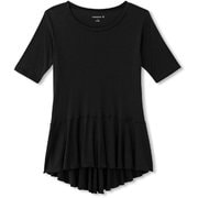 ハーフスリーブギャザーティー HALF SLEEVE GATHER TEE DA70102 （K）ブラック Mサイズ [アウトドア カットソー レディース]