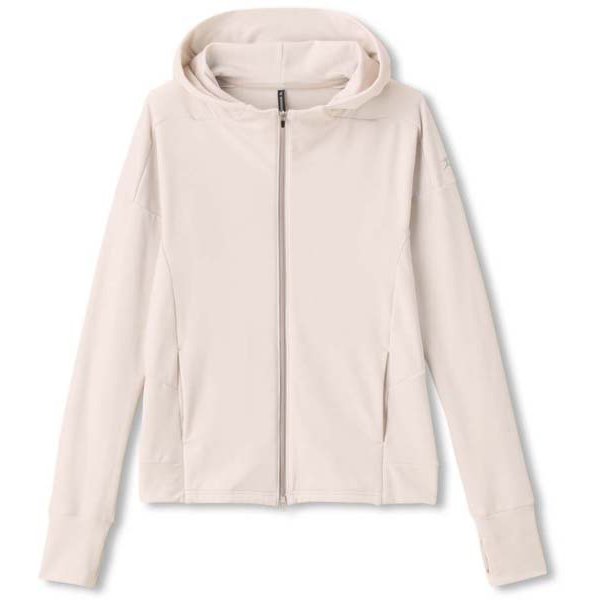 エーディーエージェーウォームフーディー Adaj Warm Hoodie Da Hi ホワイトベージュ Mサイズ フィットネス パーカー レディース