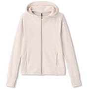 エーディーエージェーウォームフーディー ADAJ WARM HOODIE DA50109 ホワイトベージュ(HI) Mサイズ [フィットネス パーカー レディース]