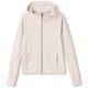 エーディーエージェーウォームフーディー ADAJ WARM HOODIE DA50109 ホワイトベージュ(HI) XLサイズ [フィットネス パーカー レディース]