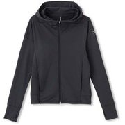 エーディーエージェーウォームフーディー ADAJ WARM HOODIE DA50109 ブラック(K) Mサイズ [フィットネス パーカー レディース]