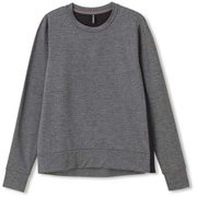 エーディーエージェーウォームロングスリーブトップス ADAJ WARM L/S TOP DA50110 ブラックミックス（KM） Mサイズ [フィットネス トップス レディース]