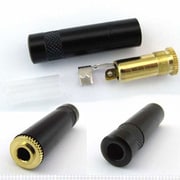φ3.5mm ステレオジャック中継型 ブラック NYS240BG