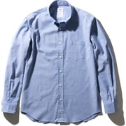ロングスリーブスタンダードオックスフォードボタンダウンシャツ LONG SLEEVE STANDARD OXFORD BD SHIRT(MEN'S) MX60101 ブルー(B) Mサイズ [アウトドア シャツ メンズ]