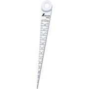 シンワ テーパーゲージABS製1-15mm ホワイト 62622
