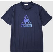 サンスクリーンハンソデシャツ QMMPJA03 NVY Lサイズ [機能性スポーツウェア シャツ メンズ]