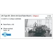 SPG7413 九六式25mm高角機銃・三連装砲架・16基・レジン [1/700スケール レジンキット]