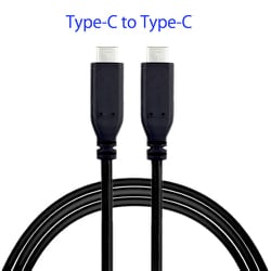 USB3.0 PD対応 両側 Type-Cケーブル 1m APX-CCBK