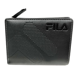 ドットグラデーション L型ファスナー 二つ折り財布 黒 61FL53
