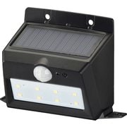 monban LEDソーラー発電式ウォールライト 白色 200lm 置型 ブラック LS-S120PN4-K