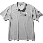 ショートスリーブフラッグポロ S/S FLAG POLO HH32001 ミックスグレー(Z) XSサイズ [アウトドア カットソー メンズ]