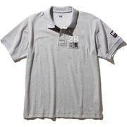 ショートスリーブフラッグポロ S/S FLAG POLO HH32001 ミックスグレー(Z) XXLサイズ [アウトドア カットソー メンズ]