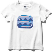 ショートスリーブフィスクティー K S/S Fisk Tee HJ62007 (W)ホワイト 140サイズ [アウトドア トップス キッズ]